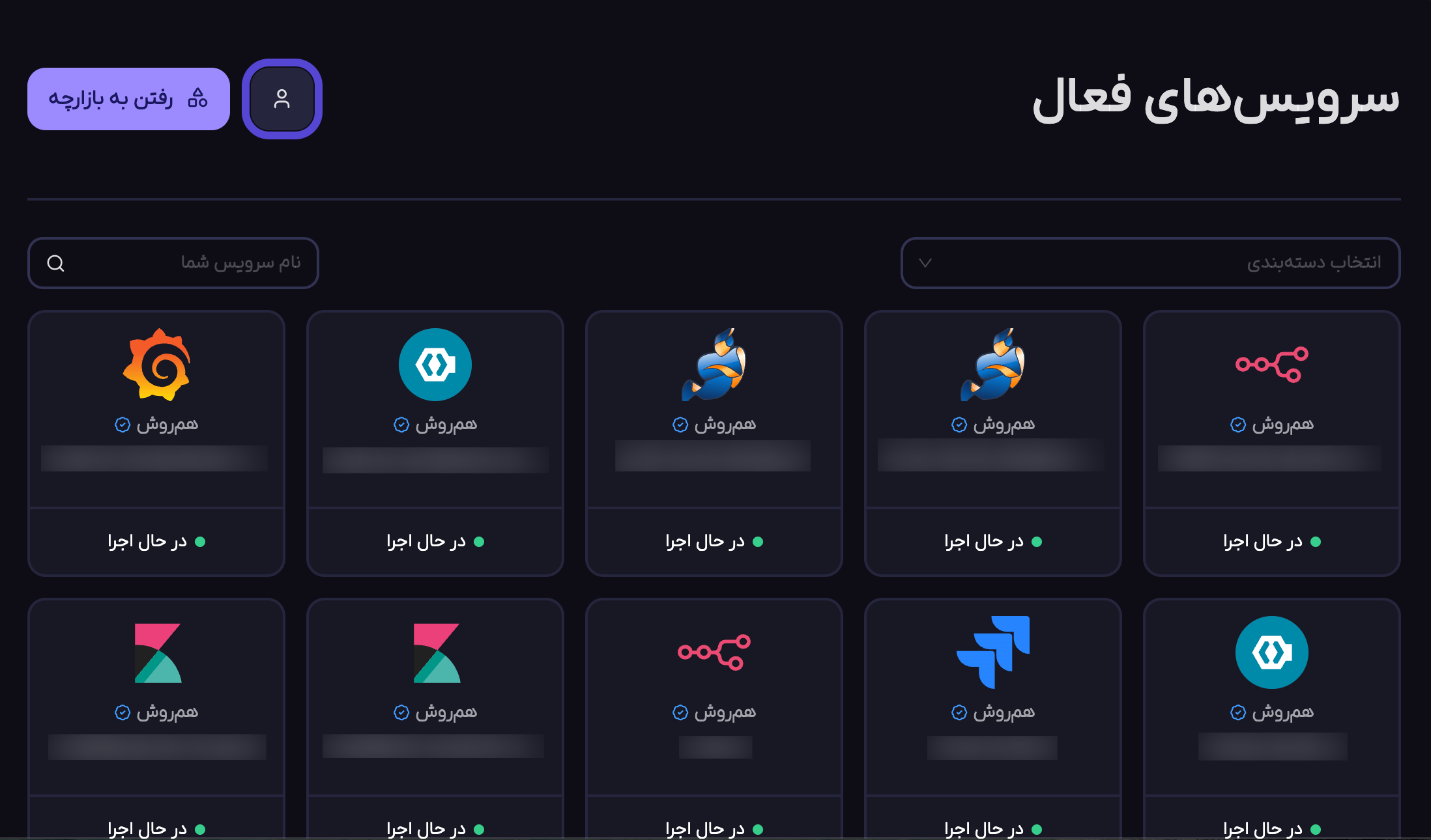 آیکون مدیریت دسترسی در بازارچه