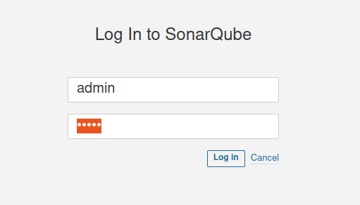 login در sonarQube